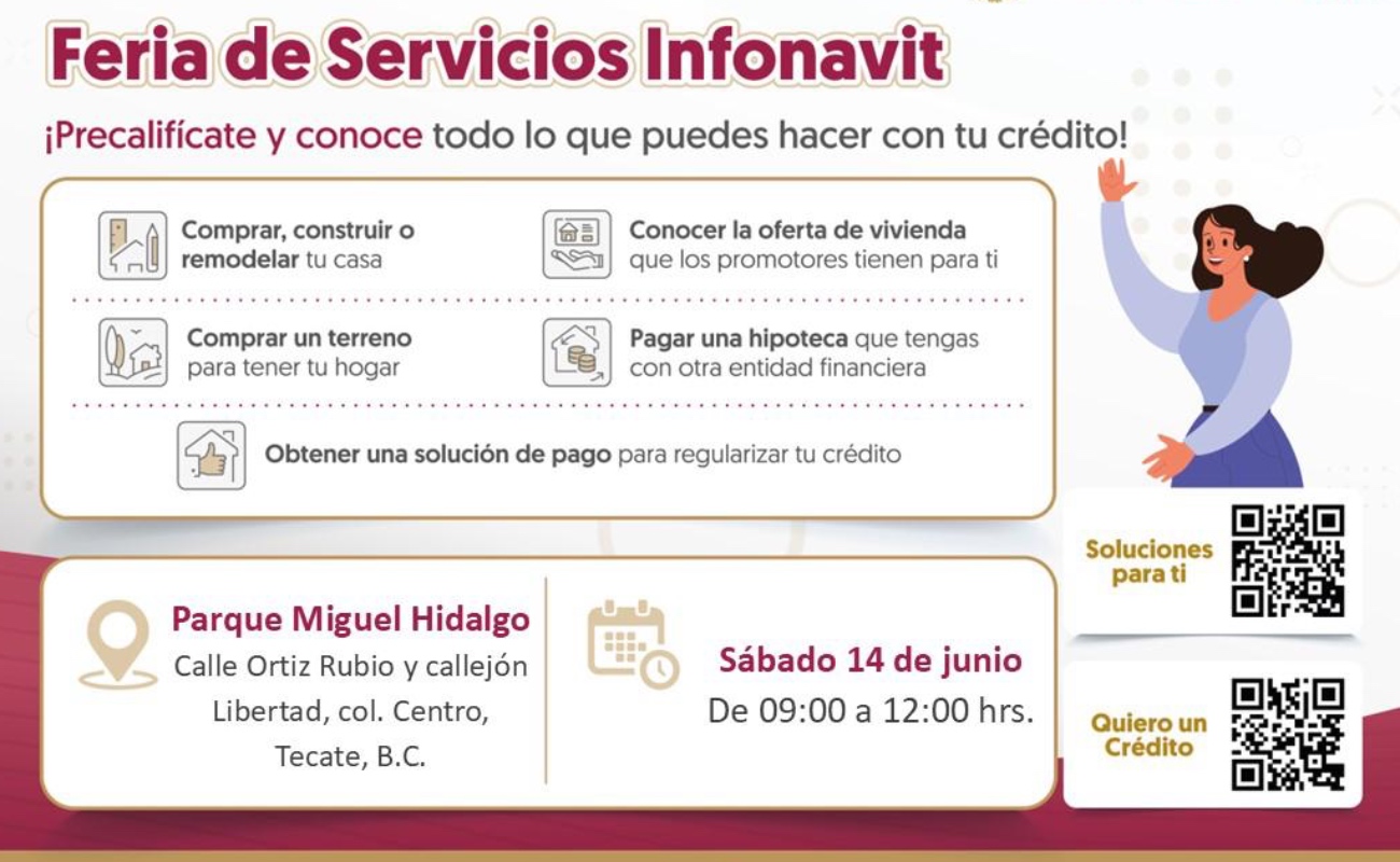 INFONAVIT realizará feria de atención en Tecate