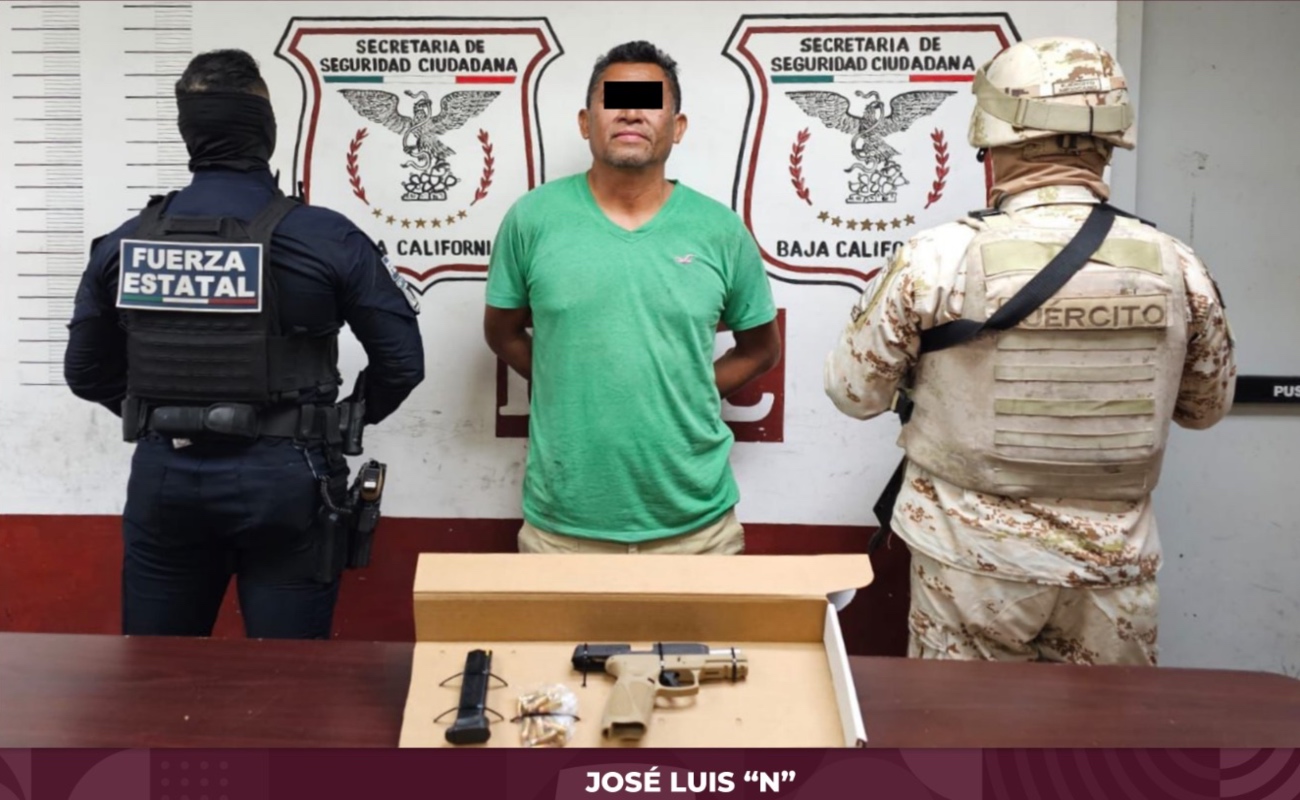 Asegura FESC a tres hombres armados en distintos operativos en Mexicali