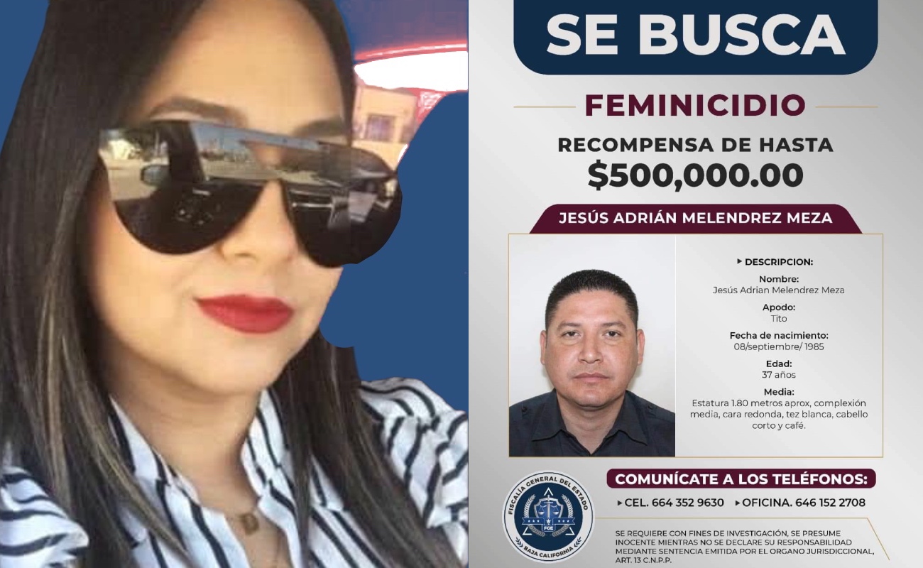 Ofrece FGE medio millón de pesos por información del feminicida de Daena Segura
