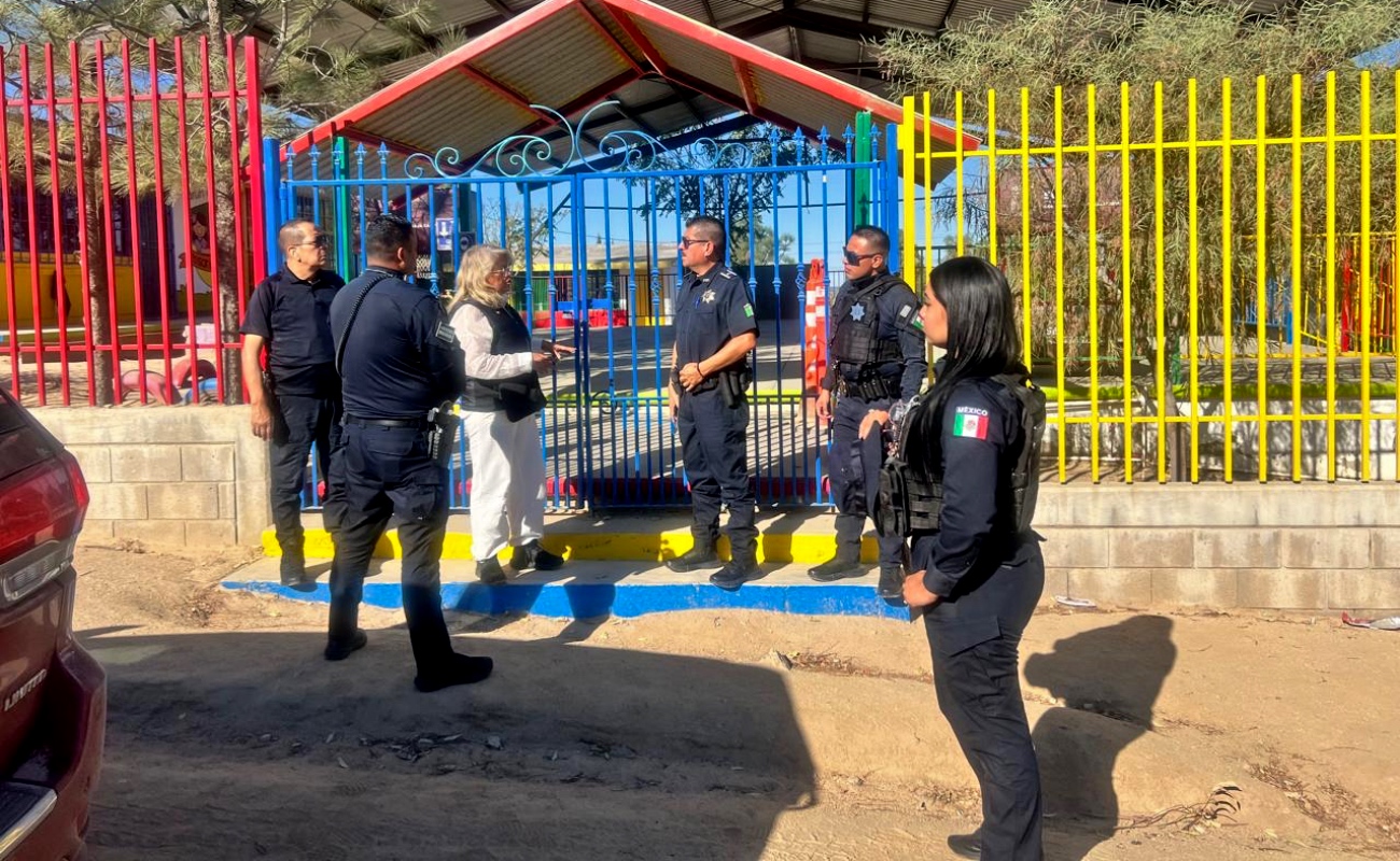 Acercan seguridad a escuelas de Tecate