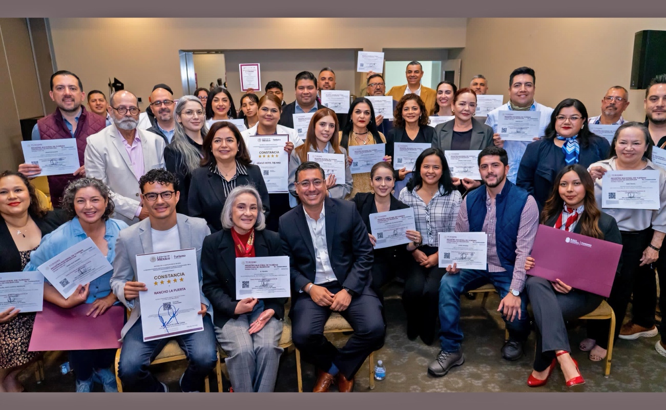 Reconocen excelencia de prestadores de servicios turísticos de Baja California