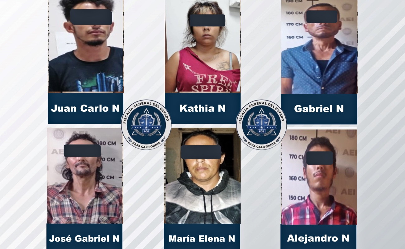 Caen seis presuntos narcomenudistas durante cateos en Ensenada