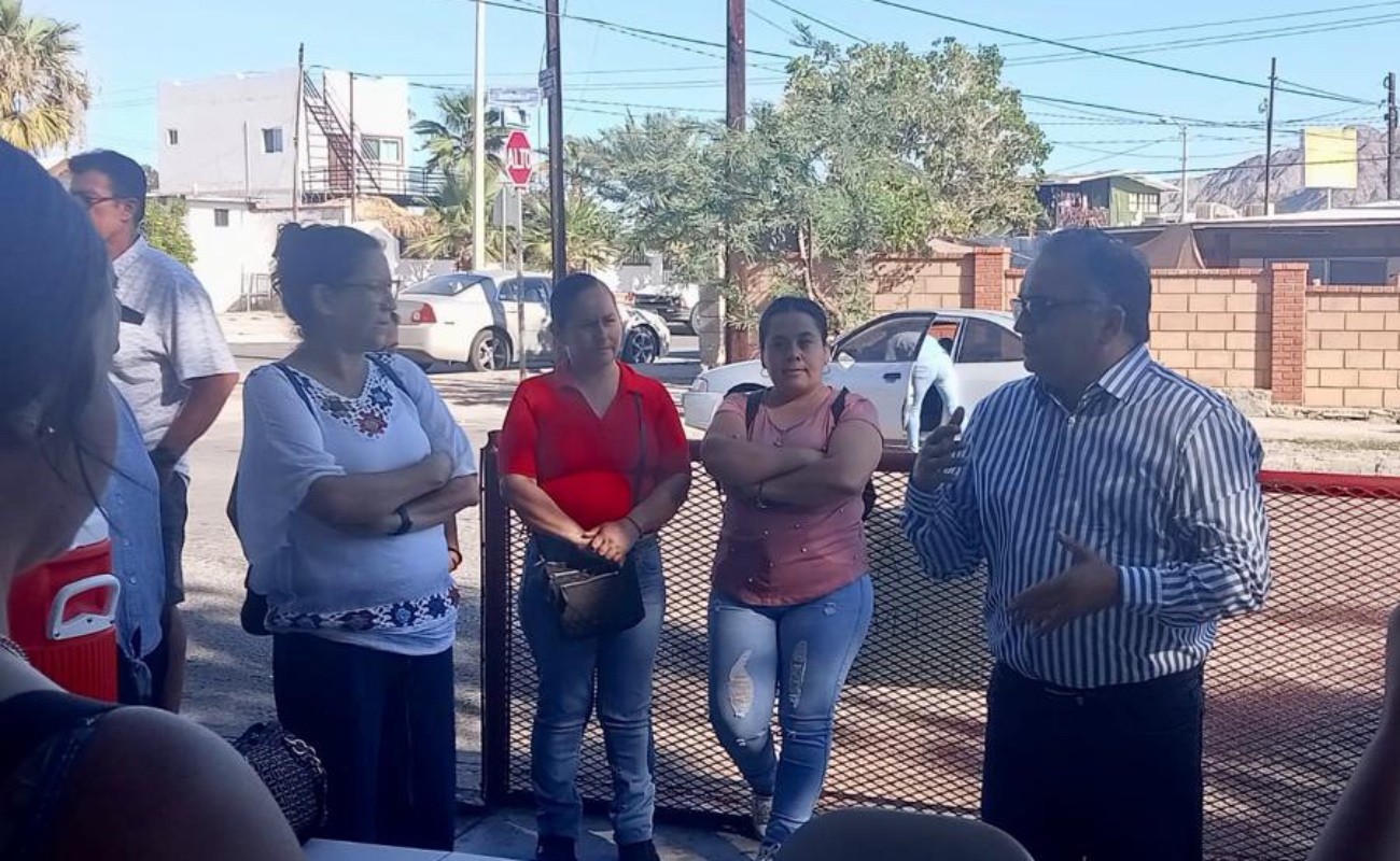 Visitan autoridades educativas y sindicales, escuelas de San Felipe para la atención de sus necesidades