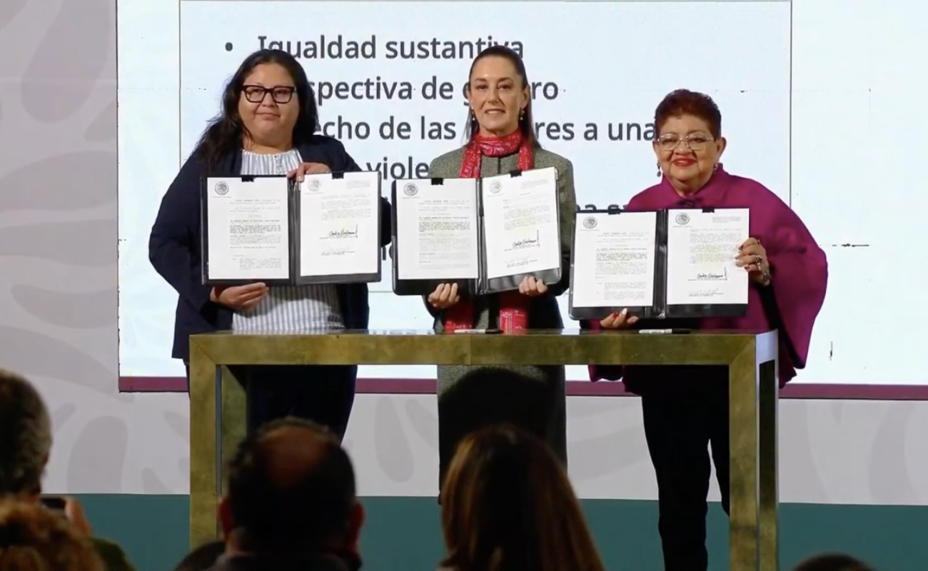 Firma Sheinbaum leyes secundarias en materia de protección a las mujeres; pide a Congresos locales adherirse a nuevo marco legal