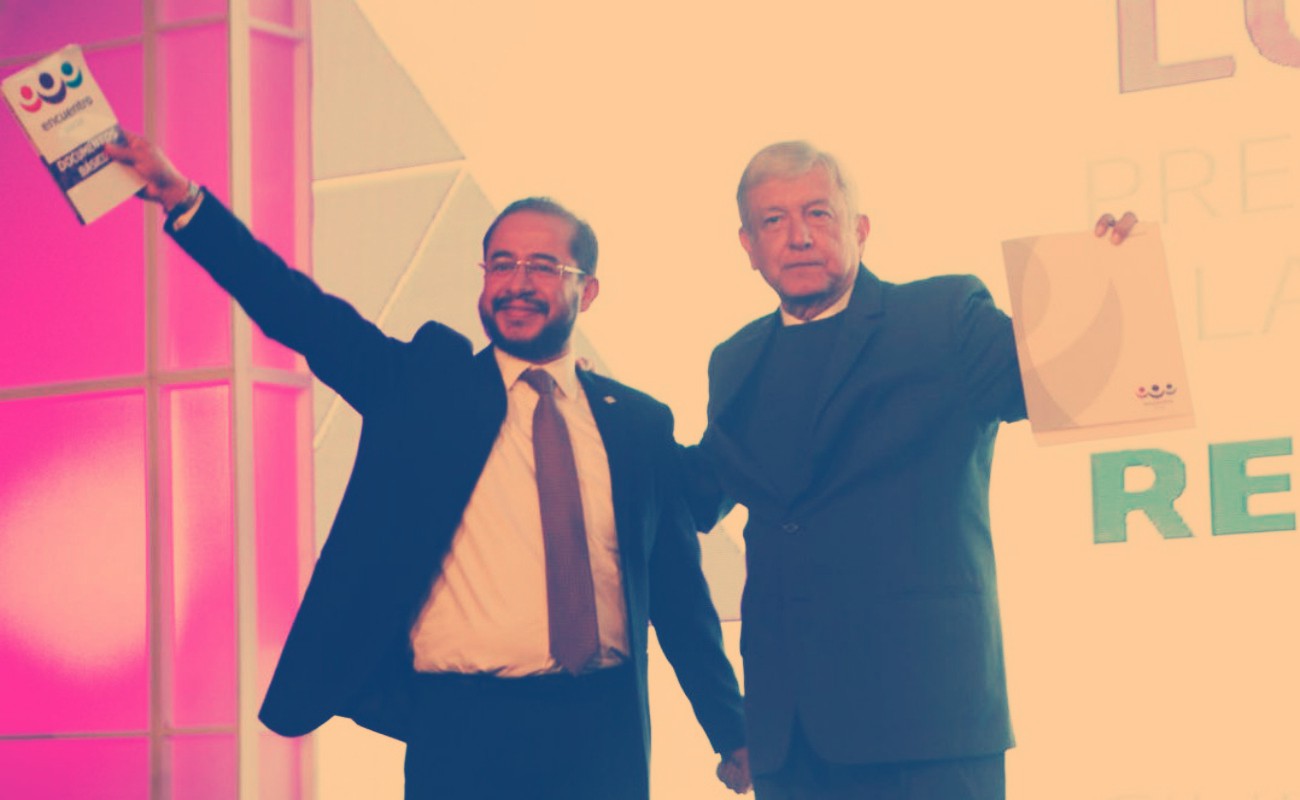 AMLO va con Morena, PT Y PES para la presidencia