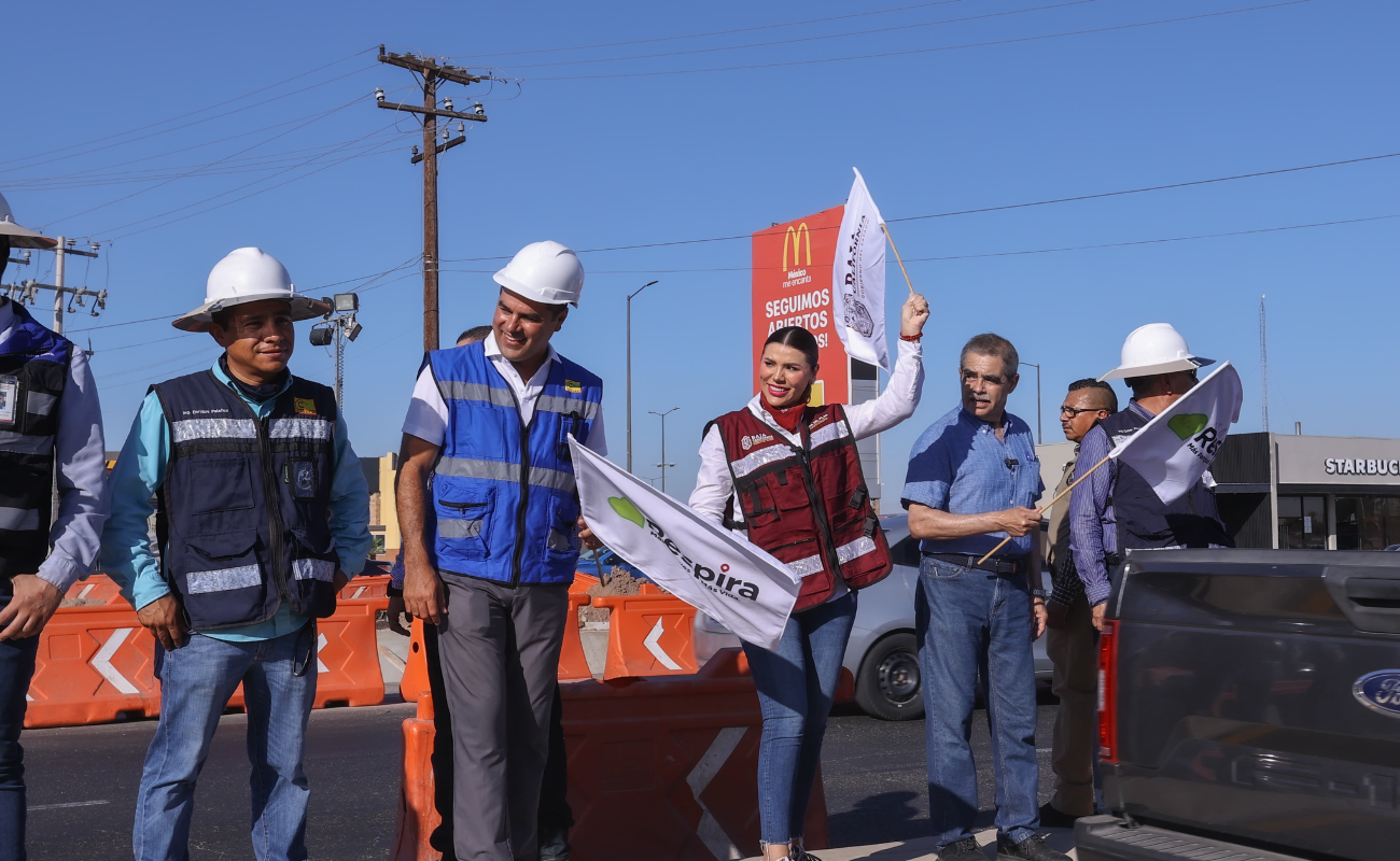 Da banderazo gobernadora Marina del Pilar a primera etapa del Distribuidor Vial Lázaro Cárdenas y Carranza