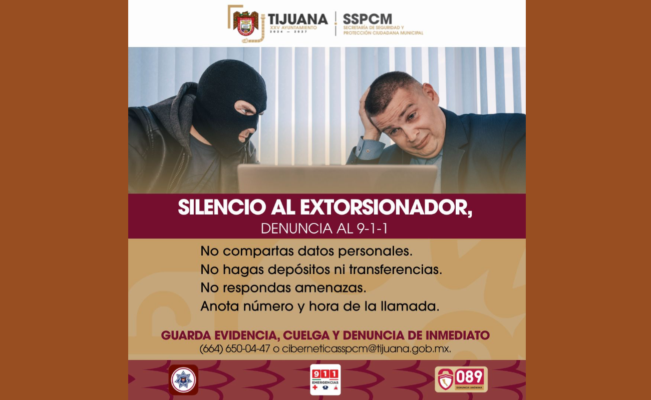 Emite SSPCM recomendaciones para prevenir la extorsión telefónica