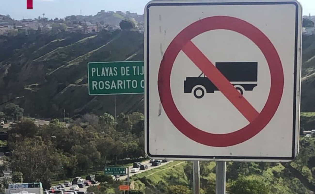 Solicita Ayuntamiento evitar tráfico pesado sobre carretera a Playas de Tijuana