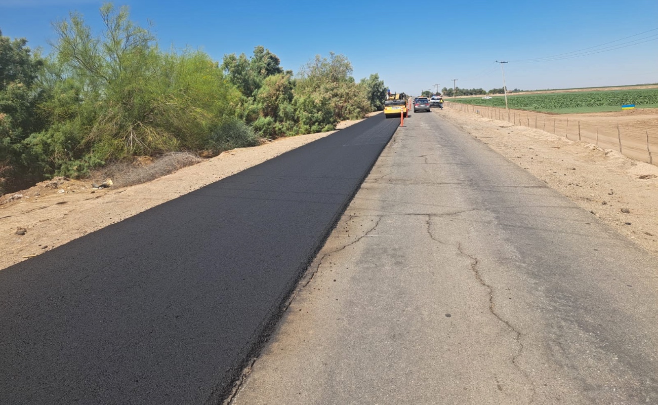 Inicia SIDURT trabajos de rehabilitación en carretera estatal #8 en Valle de Mexicali