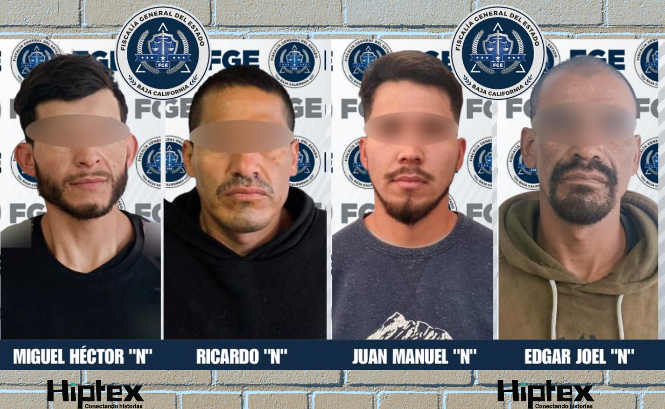 Capturan a cuatro sujetos buscados por la justicia