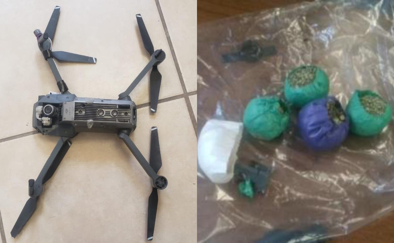 Con un dron intentan ingresar heroína y marihuana al cereso de El Hongo I