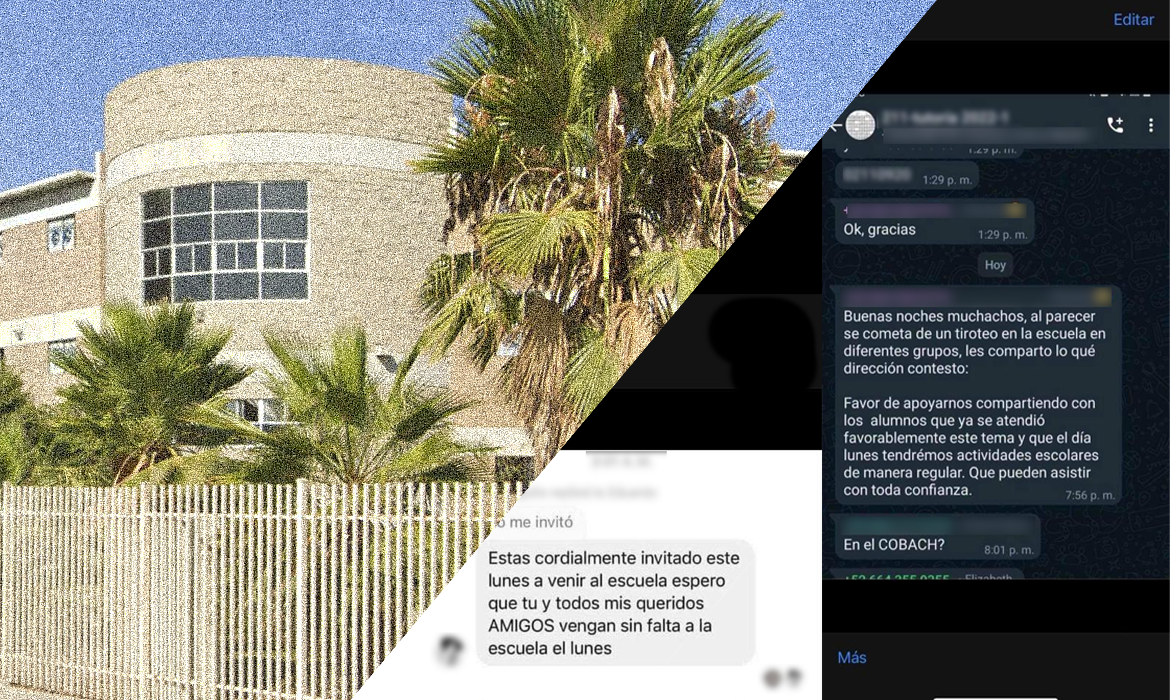 Advierten sobre amenaza de tiroteo a alumnos del Plantel Cobach Nueva Tijuana