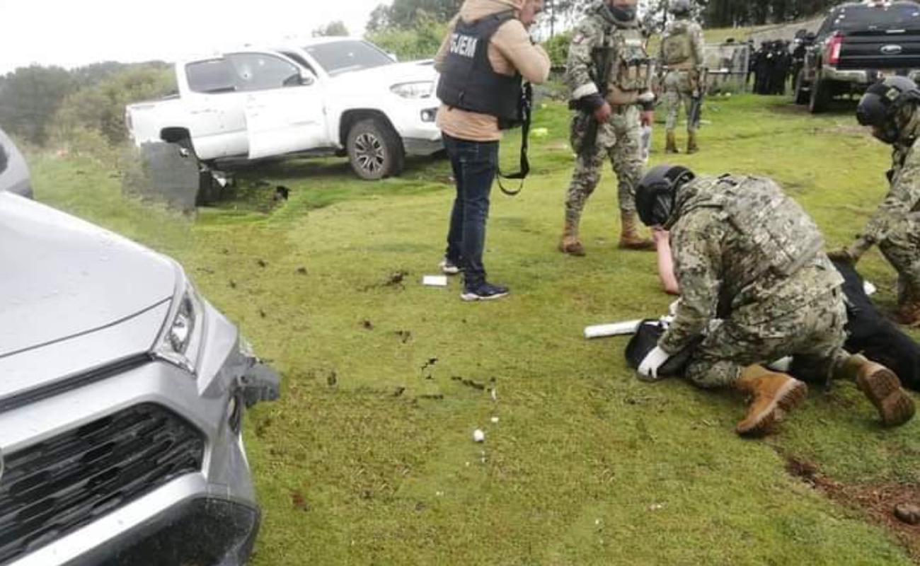 Deja 10 muertos enfrentamiento de Marina y Guardia Nacional con grupo armado en Texcaltitlán