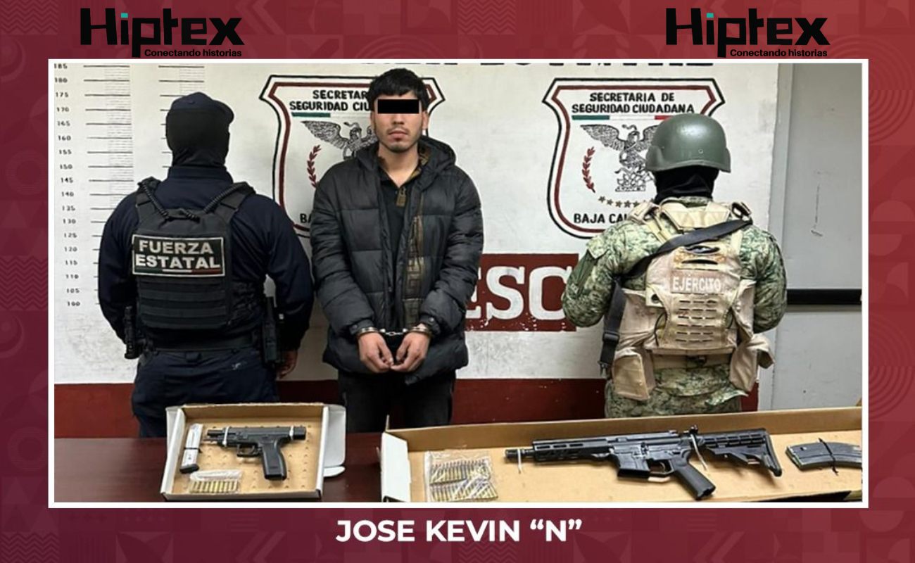 Detienen FESC y SEDENA a hombre armado en Mexicali