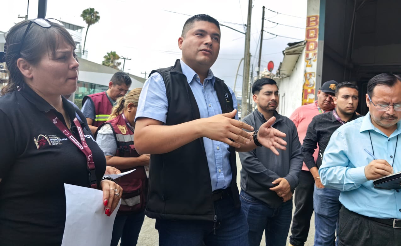 Realiza IMDET recorrido en lo que serán puntos de hidratación para 29 Medio Maratón de Tijuana