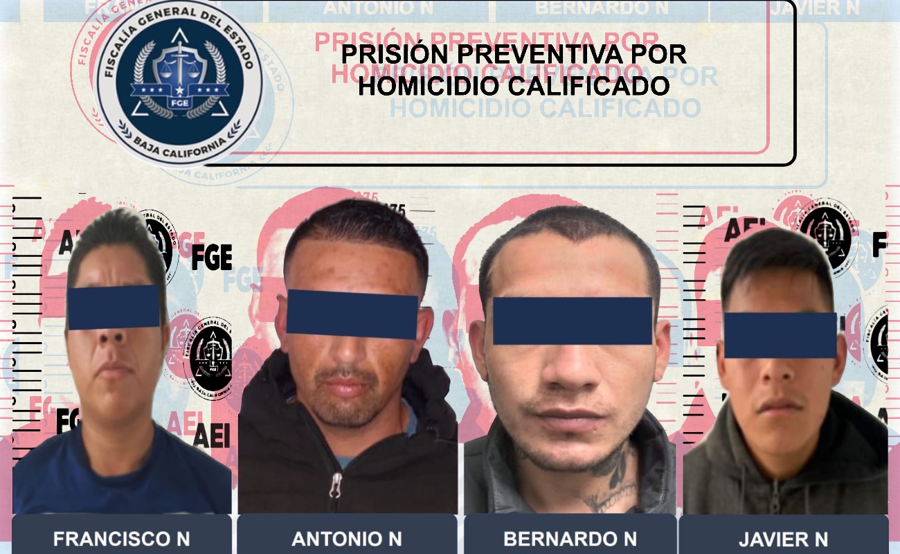 Arrestan a “El Píldoras” y otros tres presuntos homicidas en Ensenada