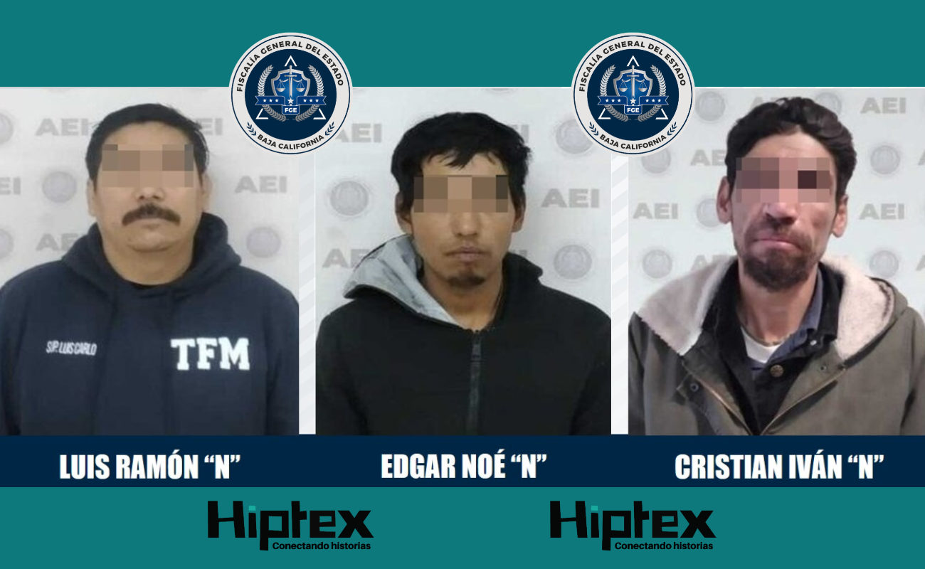 Aprehenden a tres sujetos por diversos delitos en Tecate