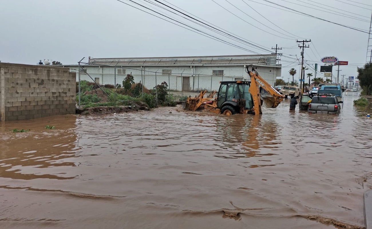 Derrumbes e inundaciones, el saldo de las lluvias en Ensenada
