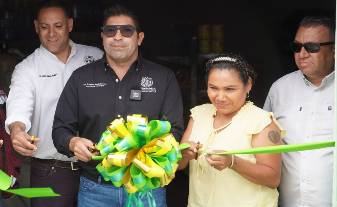 Inaugura alcalde Armando Ayala tienda Segalmex en Isla de Cedros