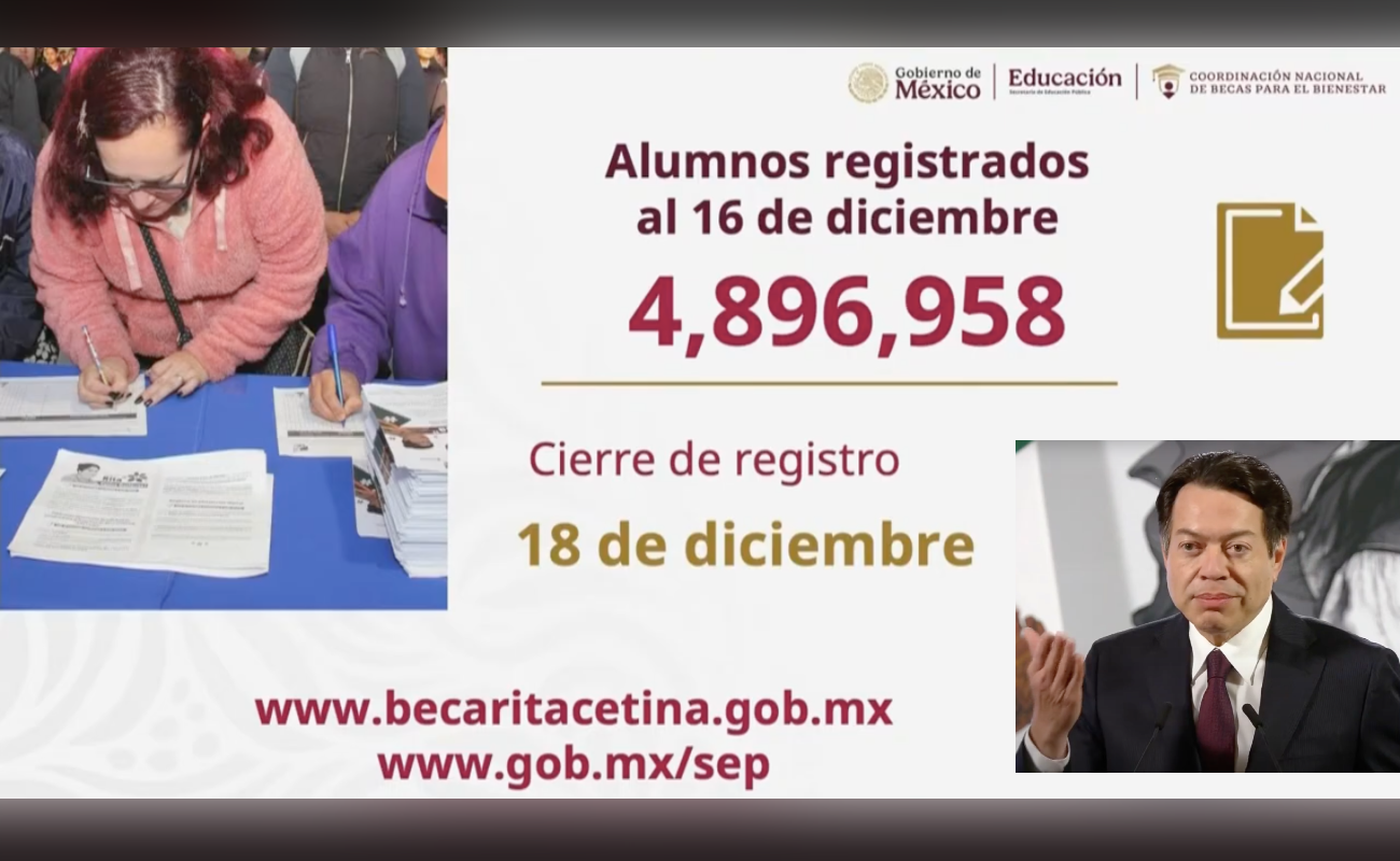 Inicia entrega de becas a estudiantes de nivel básico, medio y superior para 2025