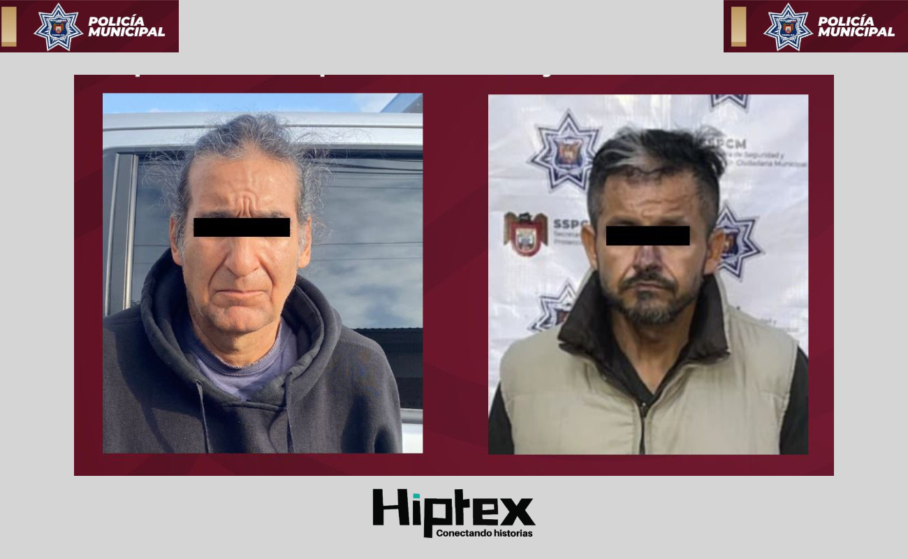 Dos prófugos de la justicia fueron capturados por agentes municipales