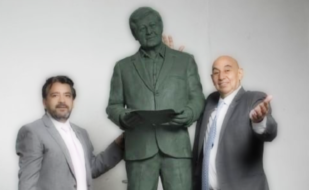 Elaboran una estatua de López Obrador