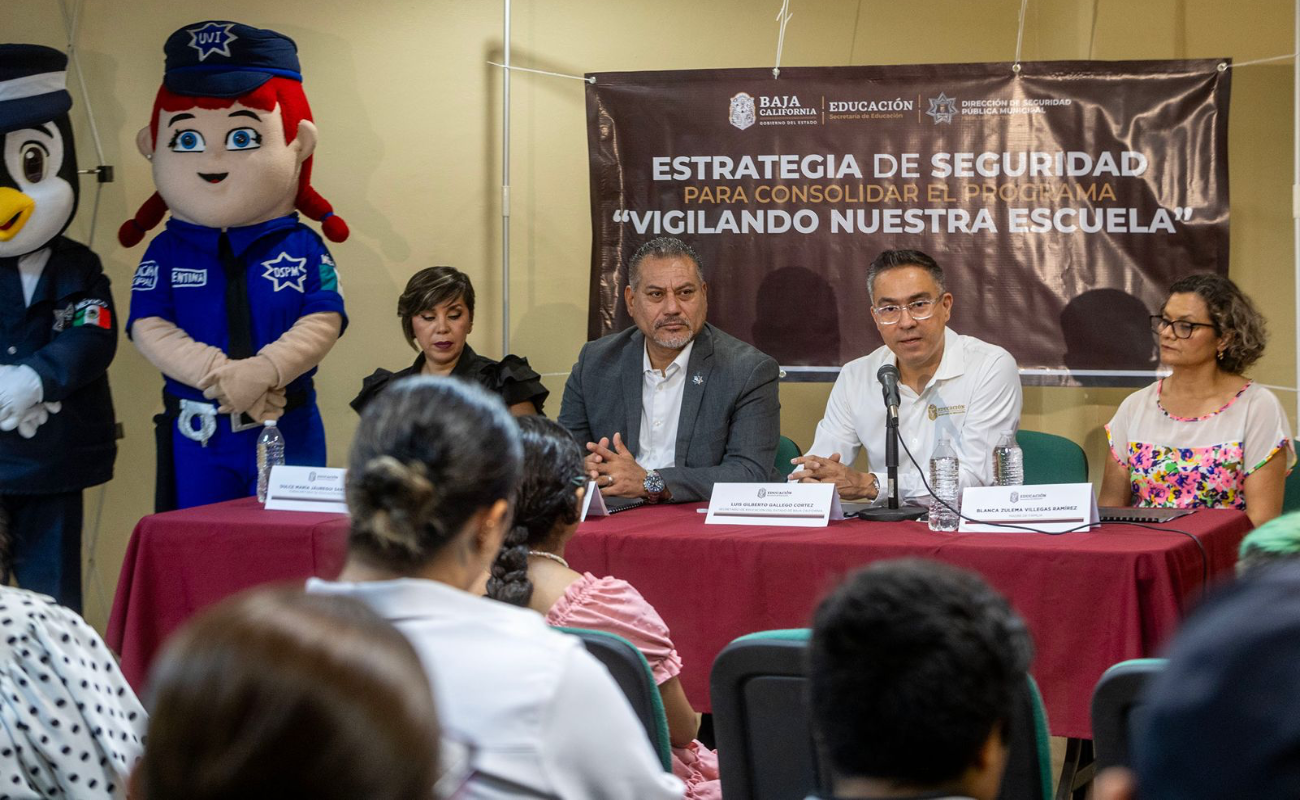 Firman Educación y Seguridad Pública, acuerdo de colaboración para resguardo de escuelas de Mexicali