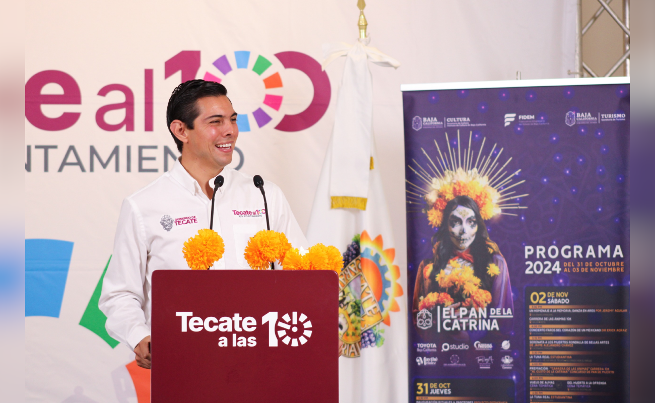 Invita Román Cota a disfrutar del “Pan de la Catrina” en Tecate