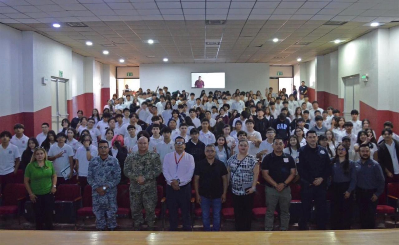 Estudiantes del COBACH se suman a estrategia antiextorsión