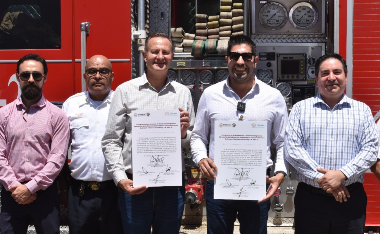 Firman Ayuntamiento y Fábricas Monterrey carta compromiso para albergar instalaciones de Bomberos