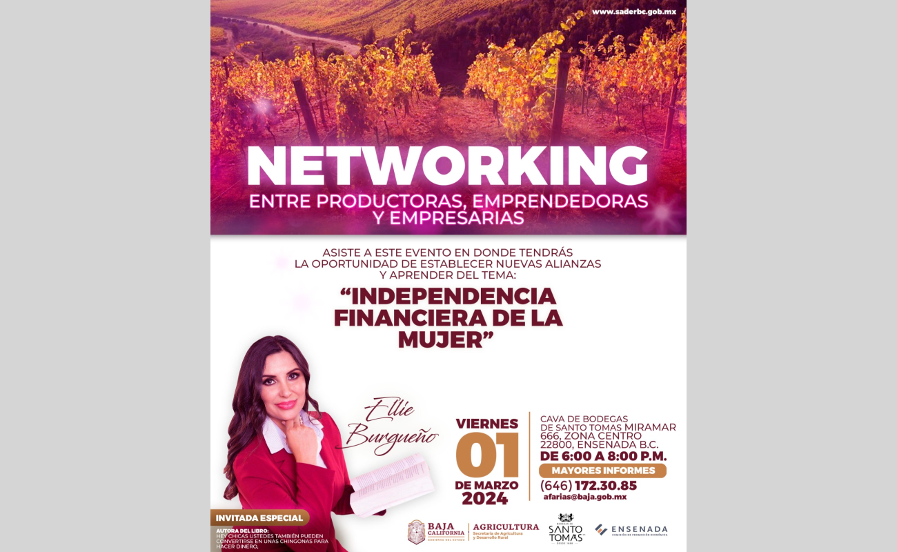 Invita SADERBC a mujeres de “Networking” en Ensenada