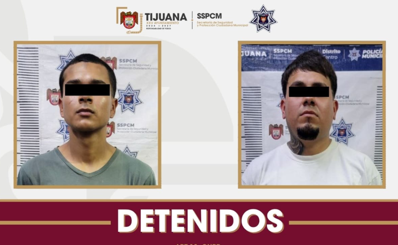 Detiene Policía Municipal a dos hombres por dañar con graffiti al Bar Noa Noa