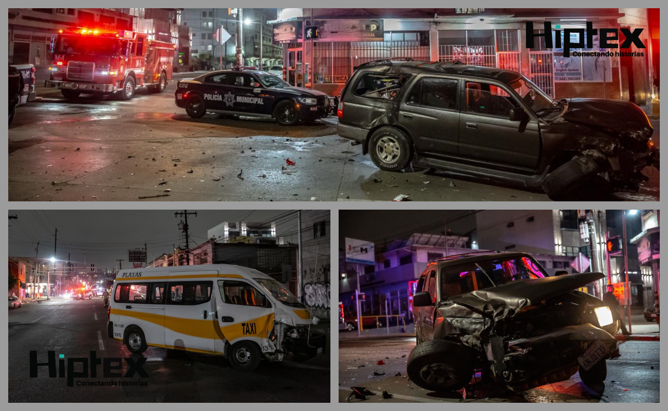 Taxista choca por conducir en presunto estado de ebriedad