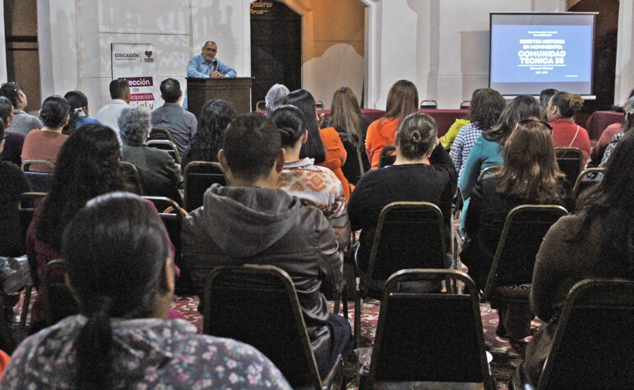 Exponen autoridades escolares beneficios de trabajar en comunidad