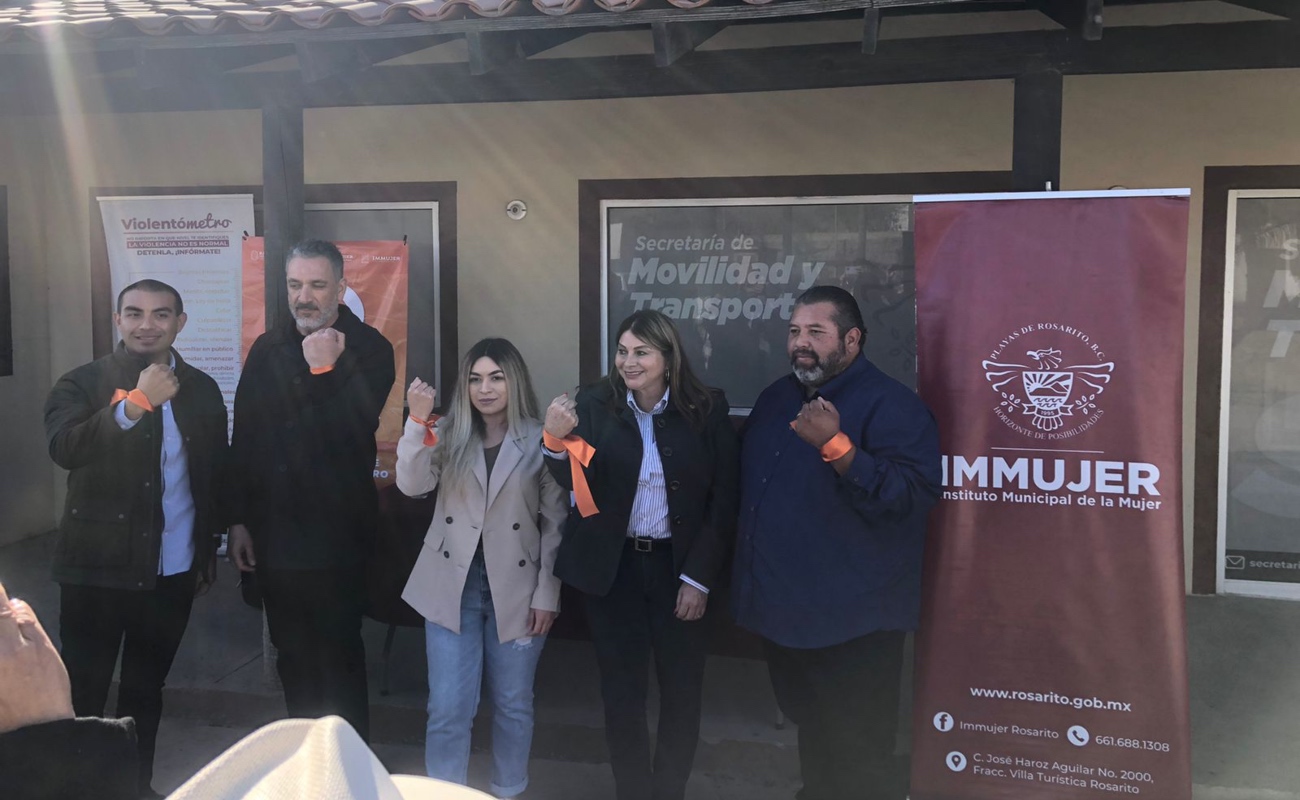 Consolida Gobierno de Rosarito Red de Puntos Naranja para protección de las mujeres