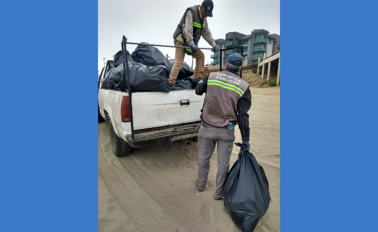 Recogen 70 toneladas desechos en playas de Ensenada durante marzo