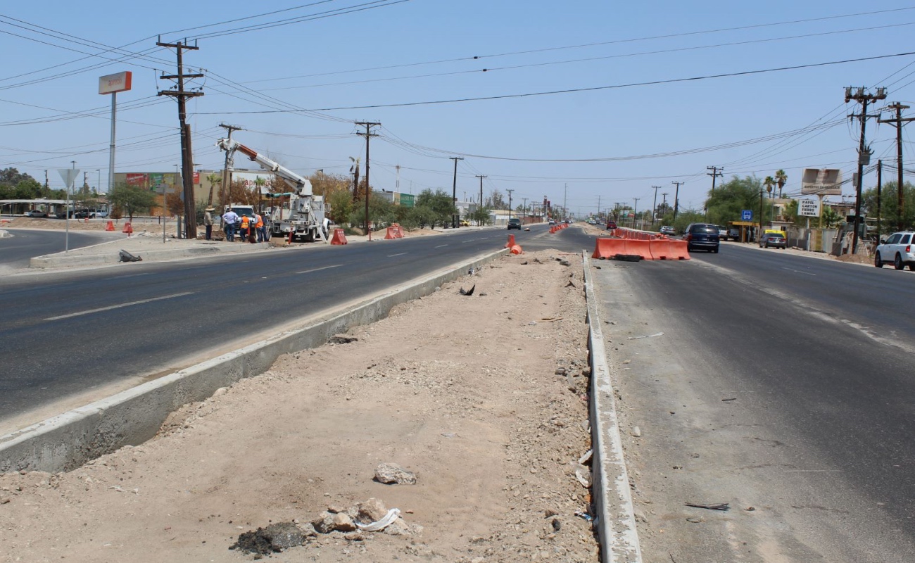 Modernizan integración de carretera Mexicali-San Felipe bulevar Vidaurri