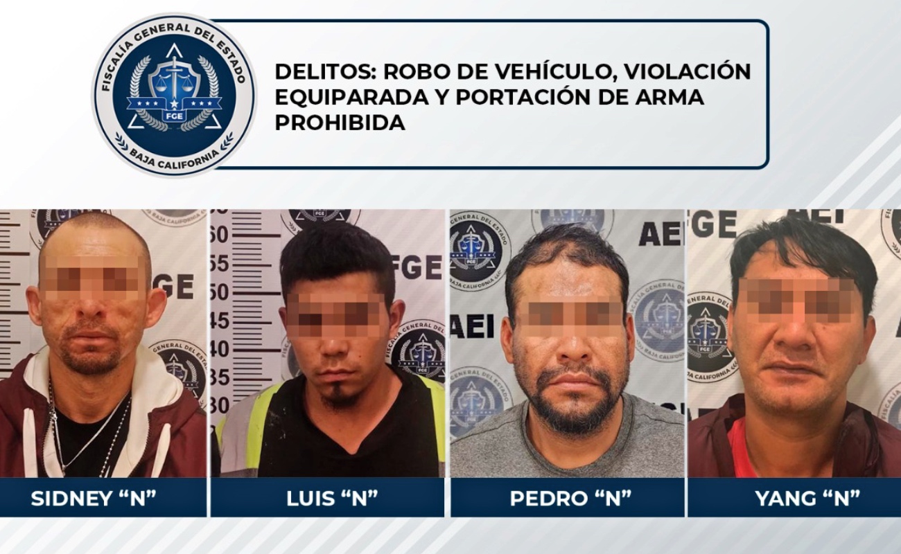 Capturan a cuatro prófugos de la justicia en Tijuana