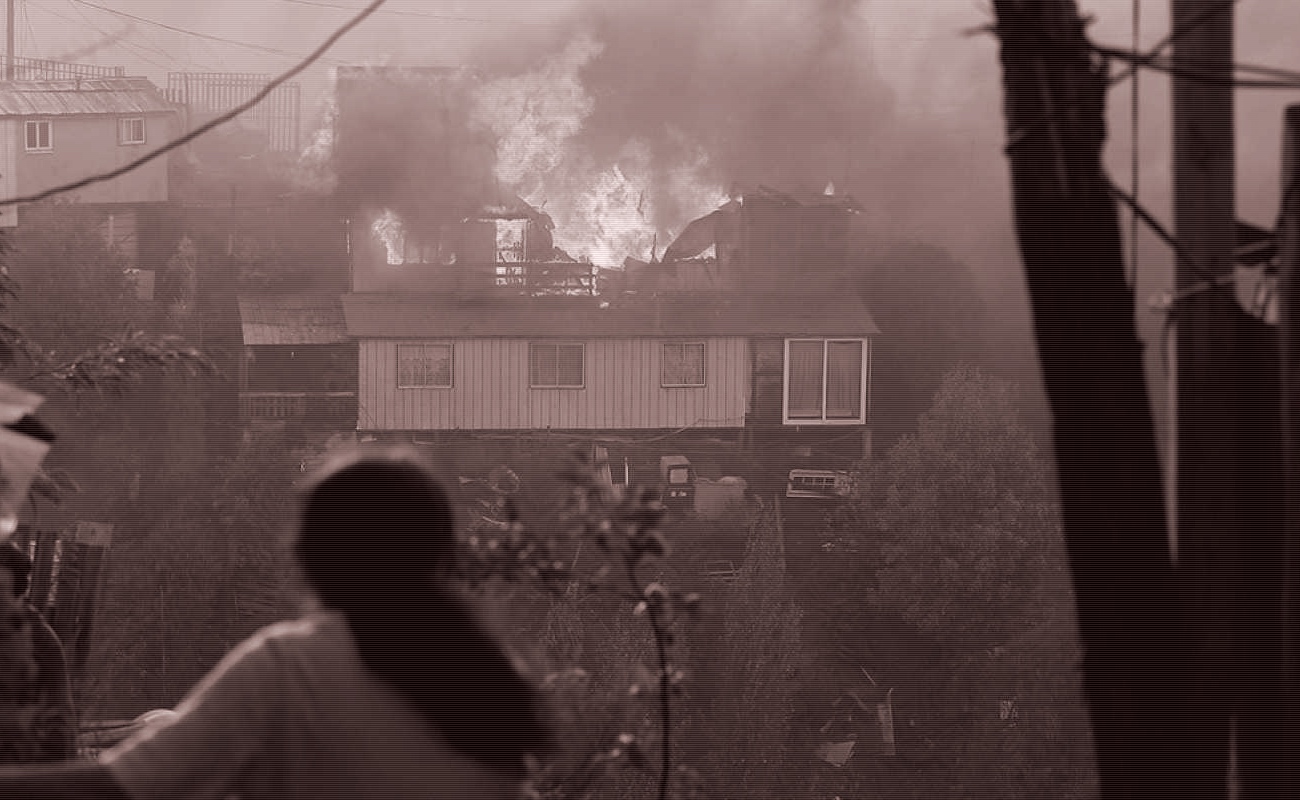 Incendio en Chile destruye 150 viviendas en Noche Buena