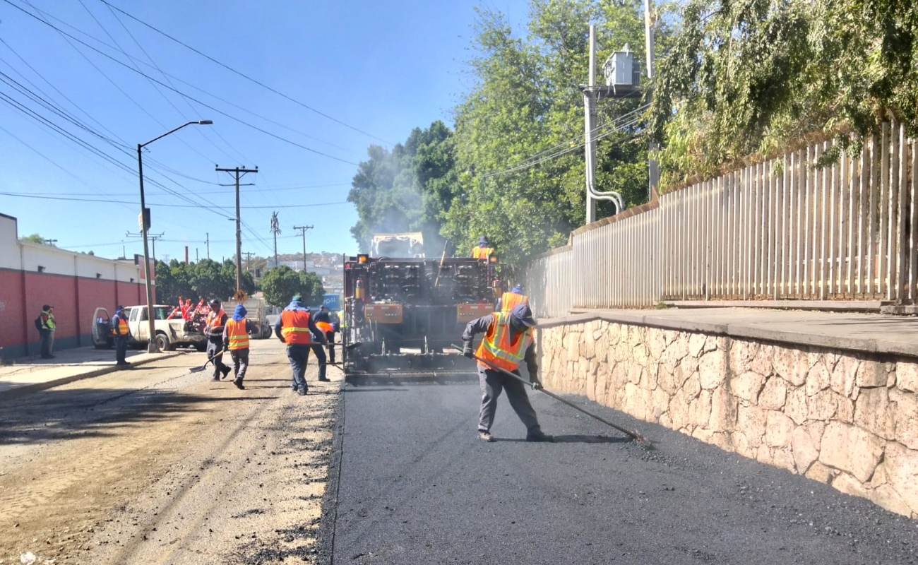 Rehabilita SIDURT más de 22 mil metros cuadrados de vialidades en Tecate