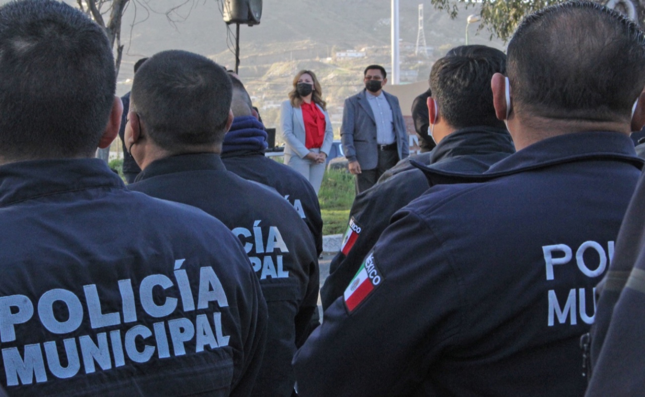 Realizan pase de revista y presentación del nuevo titular de Seguridad en Tecate