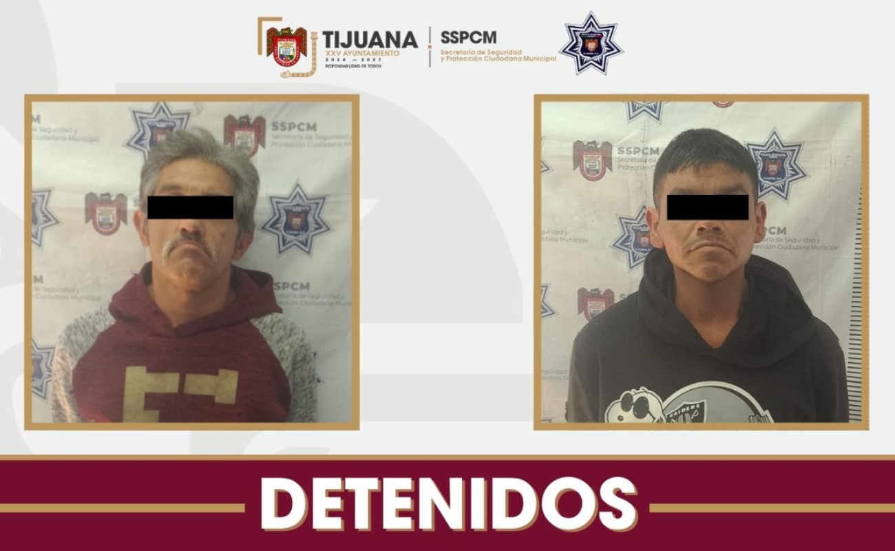 Captura Policía Municipal a dos sujetos por robo con violencia