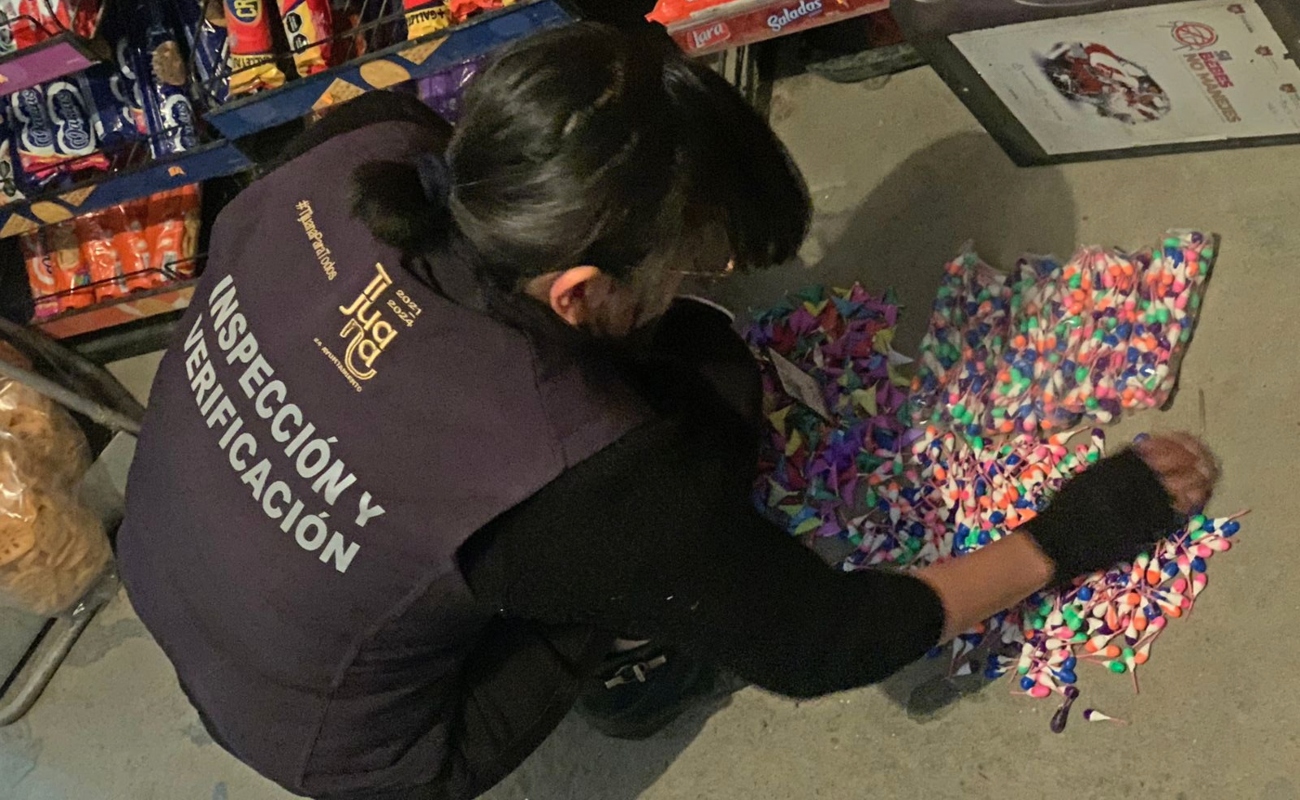 Suma "Navidad en orden" más de 100 kilos de pirotecnia asegurada en Tijuana