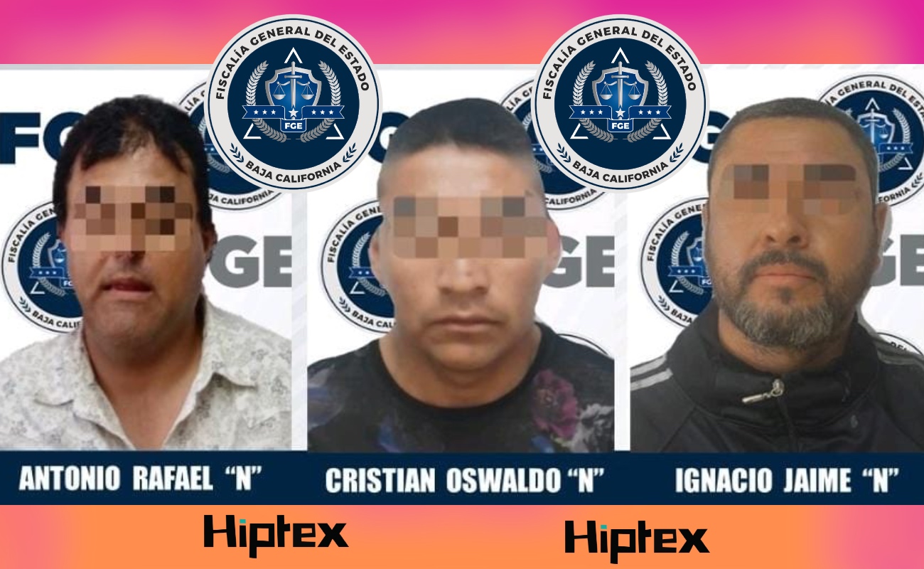 Arrestan a tres sujetos acusados de violencia familiar en Ensenada