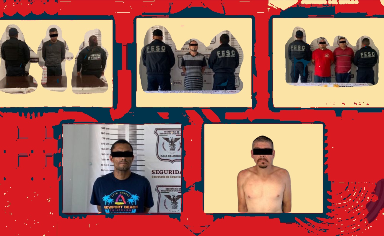 Capturan a cinco presuntos narcomenudistas en Ensenada