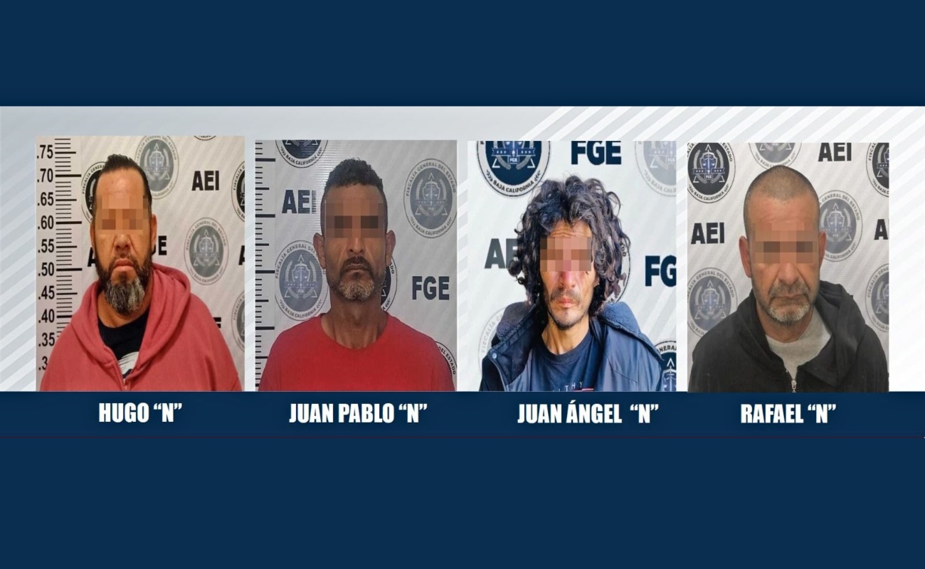 Detienen agentes investigadores de la FGE a cuatro prófugos de la justicia