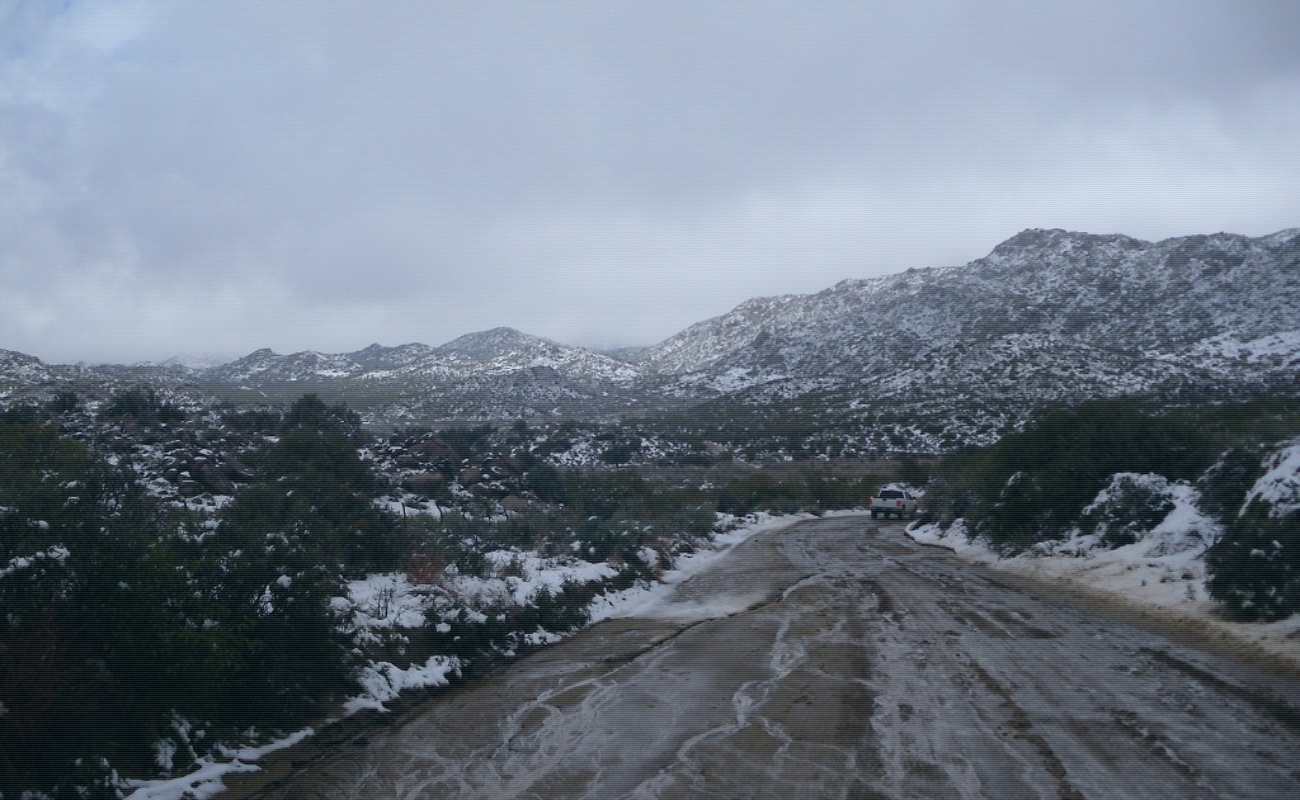Se espera agua nieve y heladas en la zona montañosa de Ensenada
