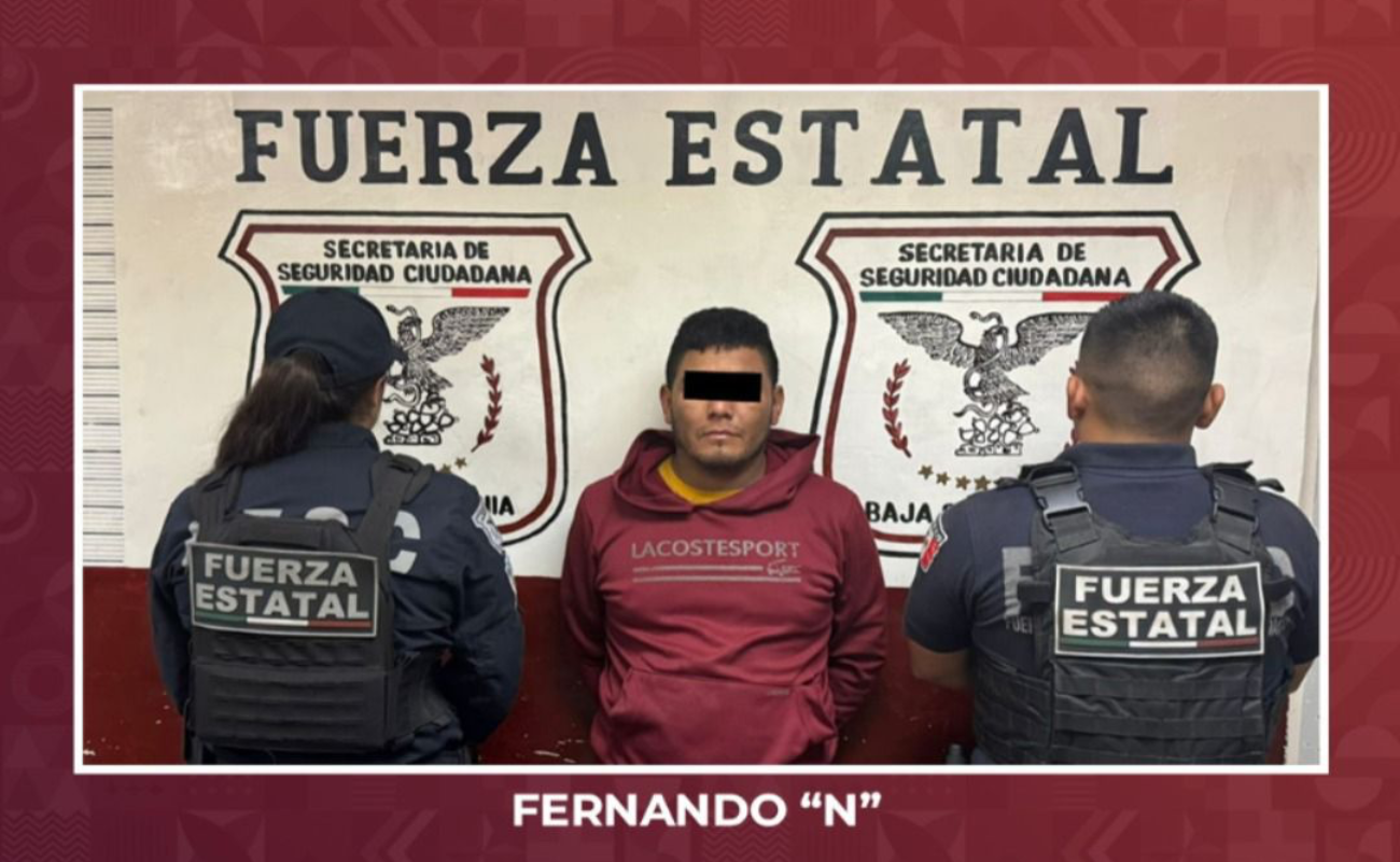 Detiene FESC a sujeto por homicidio en grado de tentativa en Mexicali