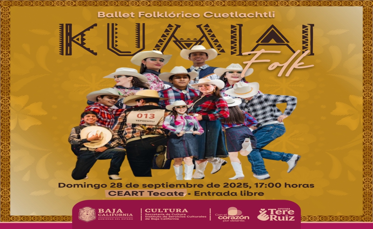 Invita CEART Tecate a disfrutar del Festival de Danza Folclórica Kumiai Folk