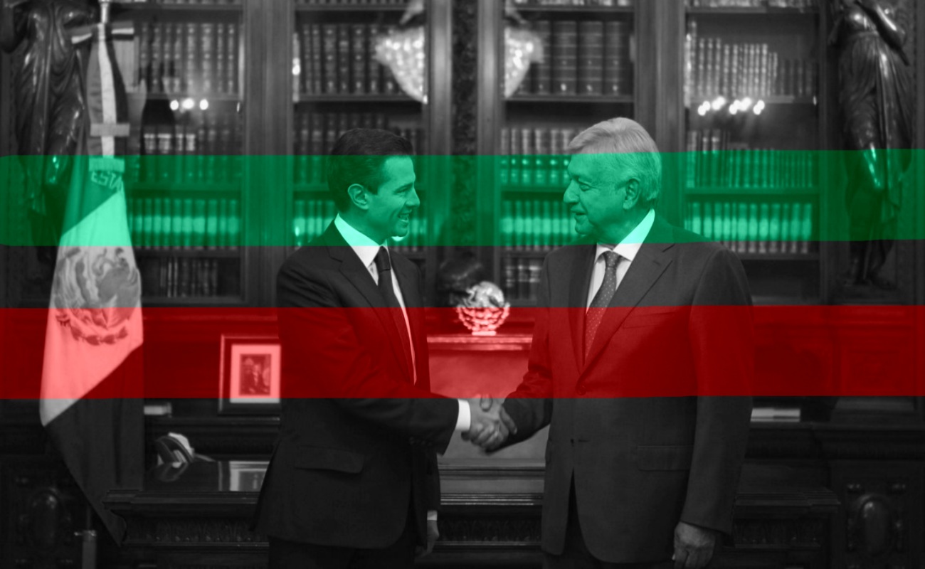 Peña Nieto se reunió con López Obrador en Palacio Nacional